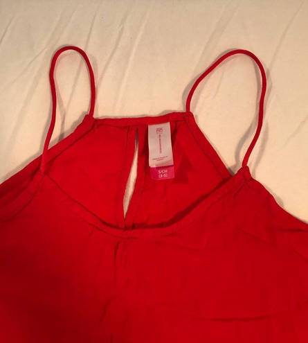 No Bo Flowy Tank Top Womens Sz Small Red Lightweight Top