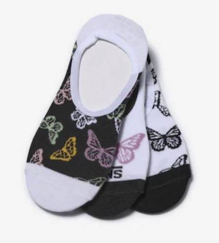 Vans NWT Van’s Butterfly Women's No Show Liner socks - 3 Pack