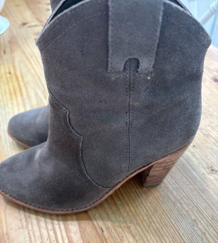 Joie Grey Cowboy Boots