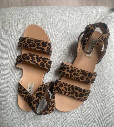 Steve Madden Leopard Print Sandals Size 7