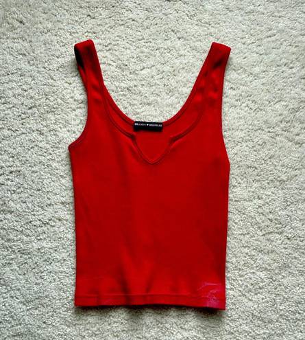 Brandy Melville Trishna Tank Top in Red