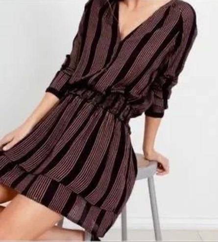 Rails  Jasmine Metallic Striped Blouson Dress  Size Medium New with Tags