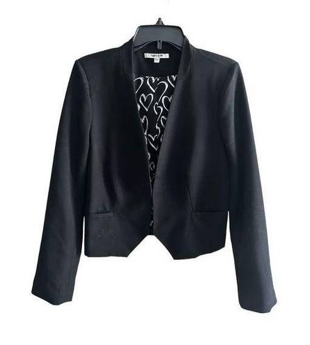  size medium | Daniel Rainn Womens Black Open Front Lined Jacket Bla