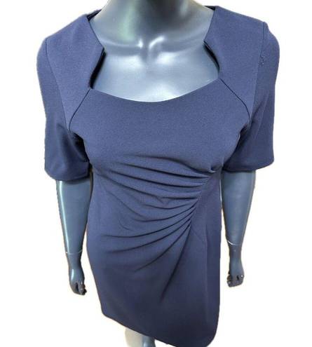 Shelby & Palmer  Navy Blue Dress Size 8 Ruched Sides New!