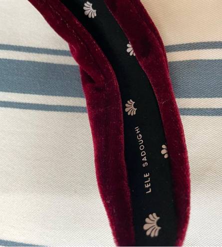 Lele Sadoughi  Knotted Velvet Headband