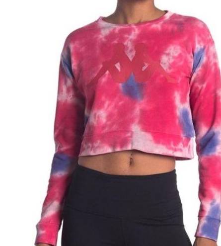 Kappa  Authentic Galz Cropped Tie Dye Sweatshirt