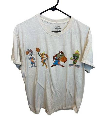 Looney Tunes Space Jam Vintage Style Graphic Short Sleeve T-Shirt Unisex Size Medium