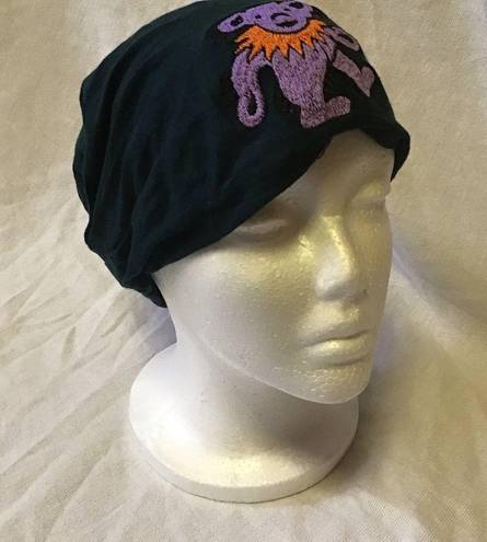 Grateful Dead  Embroidered Dancing Bear Head Scarf