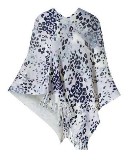 Chico's  Leopard Fade Poncho S/M NWT