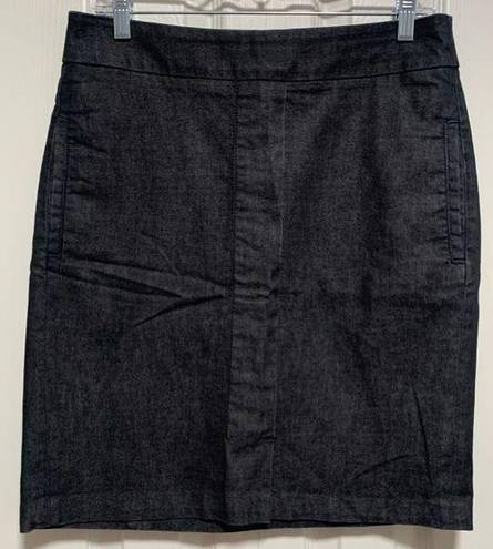 Talbots  Black Denim Skirt