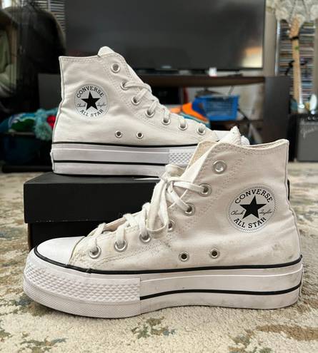 Converse White Platform