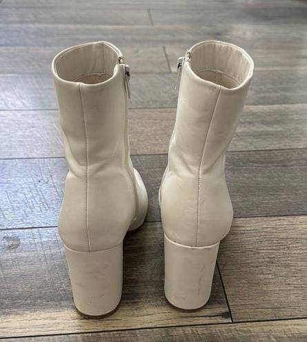 Nasty Gal White Booties