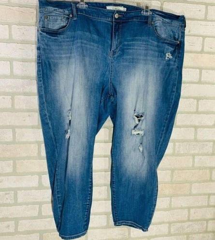 Torrid  Distressed High Rise Ankle skinny Jeans Size 26
