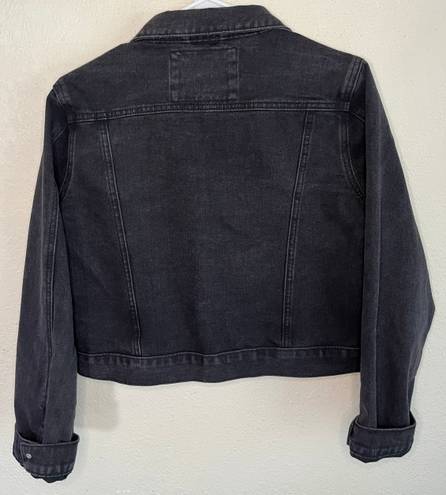 Cotton On Cropped Black Denim Jacket