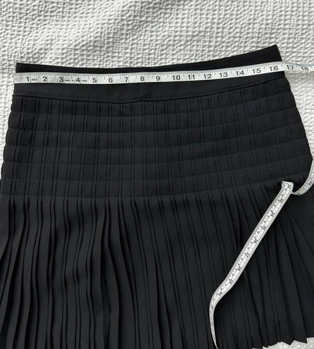 J.Crew  pleated lattice black skirt