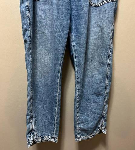 Pilcro  Cottage Utility Jeans Mid Wash Blue Denim Size Large