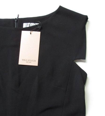 MM.LaFleur NWT  Sarah 7.0 in Black Lightweight Crepe Cap Sleeve Dress 10