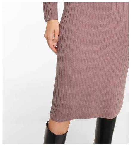 Vince Ribbed Polo Wool-Cashmere Blend Bodycon Dress