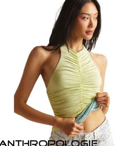 Pilcro NWT  Anthropologie Ruched Reversible Tank in Blue Green Size  Small