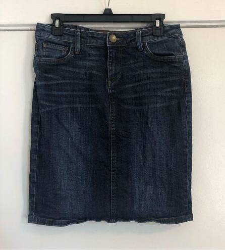 Kut From The Kloth denim pencil skirt women’s size 2 Y2K blue jean mini teacher