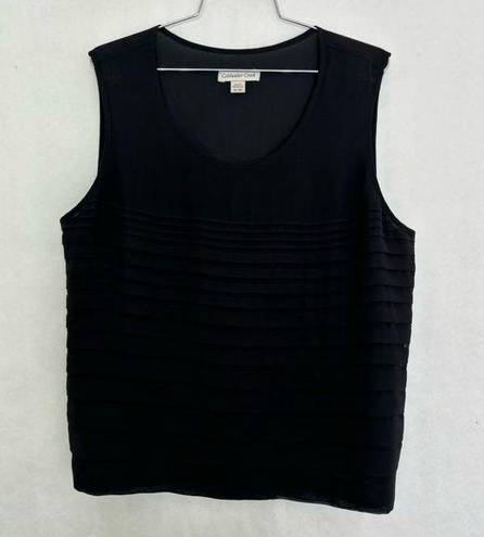 Coldwater Creek 4/$25  black tank blouse XL