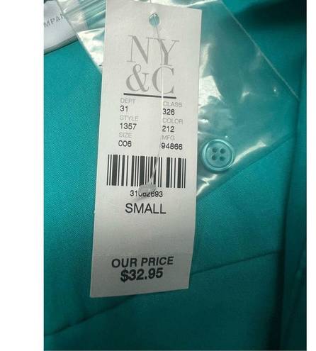 Krass&co NY &  Sleeveless Blouse Turquoise Sz S NWT