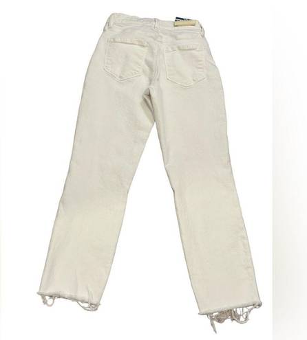 L'Agence L’AGENCE High Rise cropped Slim White Denim Size 24