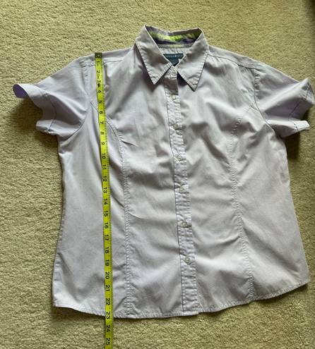 Mountain Lake Woman’s Lavender Short Sleeve Shirt/Top, Sz L