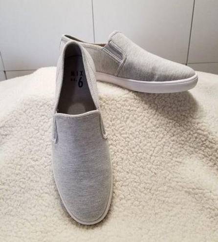 mix no. 6   Gray Knit Fabric Fraycia Slip-On Sneaker, Casual Shoe Women's Size 10