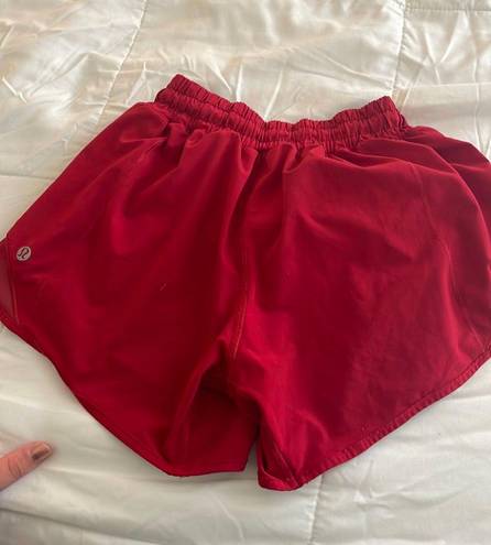 Lululemon Red Shorts