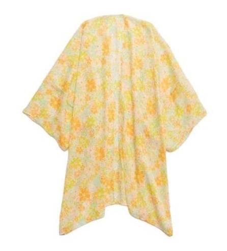 Aerie  Sheer Neon Chiffon Cape