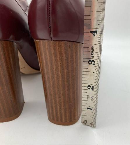 Kate Spade Patent Leather Wood Block Heel Oxfords