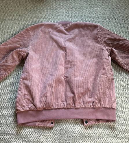 Brandy Melville Pink Corduroy Jacket