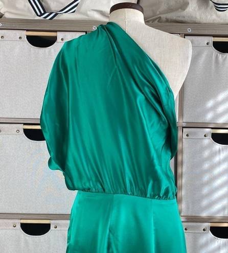 Michelle Mason  silk one shoulder dress