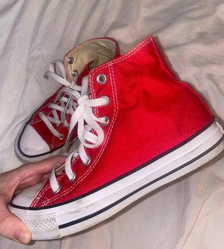 Converse Red  High Tops