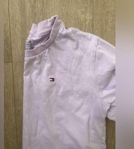 Tommy Hilfiger  Lilac Logo Tee Size Small