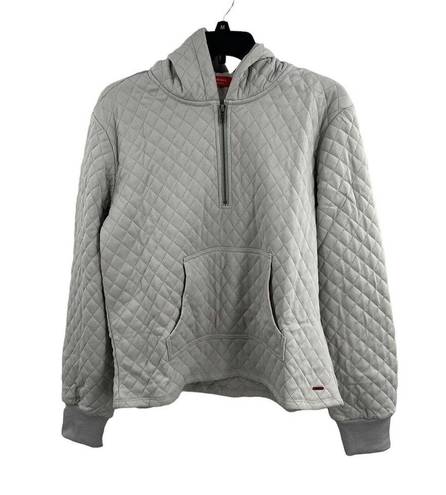 n:philanthropy  Grey Ale Quilted Pullover Hoodie Sweatshirt Medium New