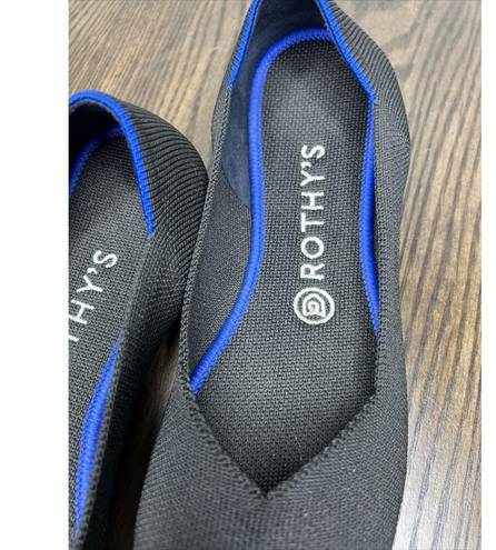 Rothy's Rothy’s Women's The Flat Black Size 8 Knit Slip On Round Toe Career Casual Work