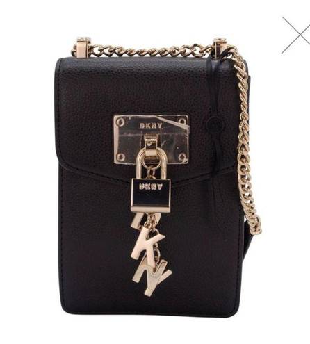 DKNY  black and gold Elissa crossbody, New With Tags