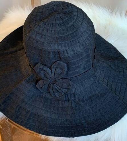 Pacific&Co The Hatter  Black Woman’s Wide Brim Floppy Hat