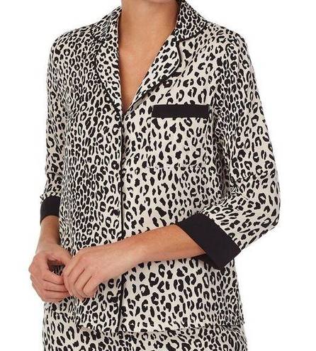 Kate Spade  ♠️ Leopard print pajama top sz XL