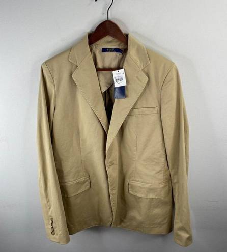 Polo  Ralph Lauren Khaki Mckenzie Twill Blazer Sports Jacket Size 6