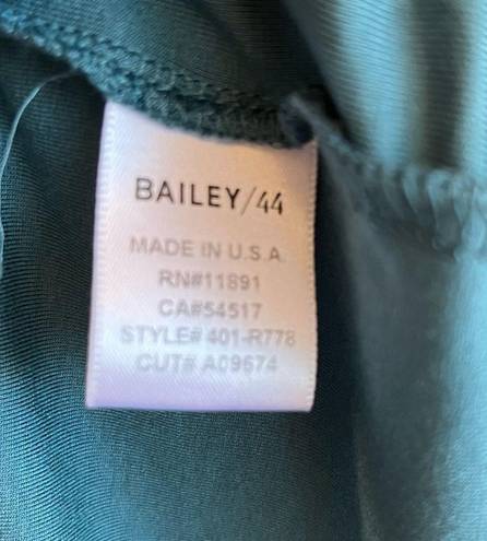 Bailey 44 Dress Venus Twist-Front Mixed-Media Dress in Gulf (Teal Blue) Sz M GUC