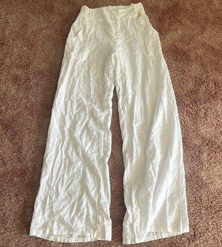 White Linen Pants Size M