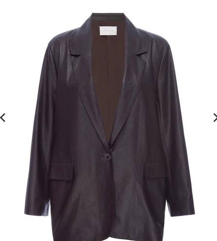 Brochu Walker NEW  The Farley Vegan Leather Blazer in color Timber