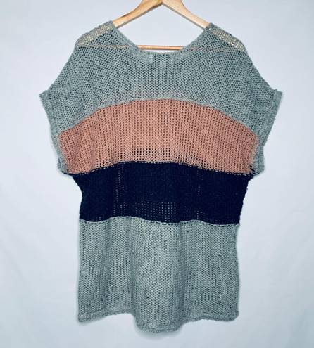 Wildfox NEW! Estate Stripe Open Weave Sweater