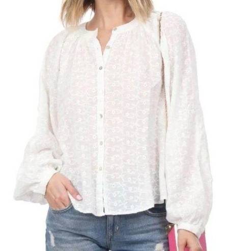 Free People  white peasant style top