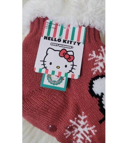 Sanrio  Hello Kitty Faux Fur Cozy Warmers Socks with gripper NWT