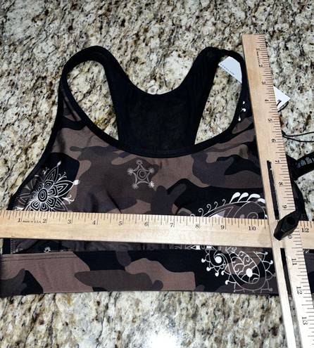 Koral NWT  Bermuda Energy Sports Bra in Camo Green