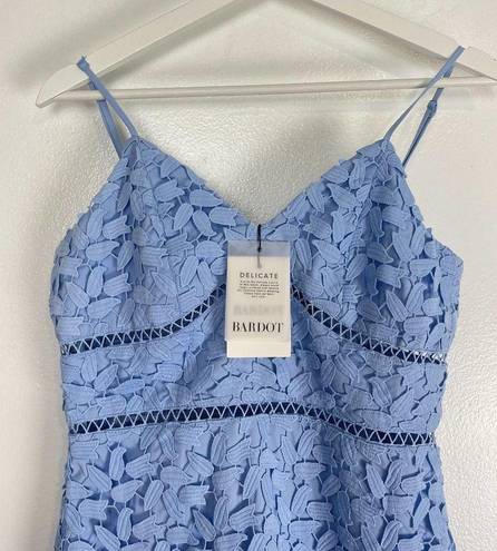 Bardot  Agnes Lace Party Dress in Dusty Blue Size US 6 / Small NWT